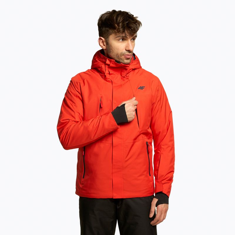 Giacca da sci da uomo 4F KUMN004 rosso