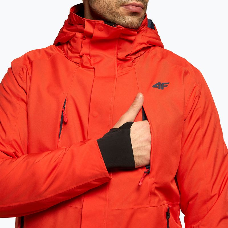 Giacca da sci da uomo 4F KUMN004 rosso 5