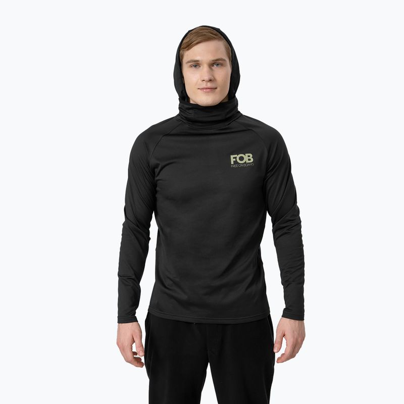 Manica lunga termoattiva da uomo 4F BIMD034 nero profondo