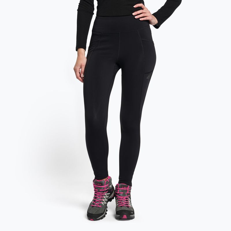 Pantaloni da trekking da donna 4F SPDTR060 nero profondo