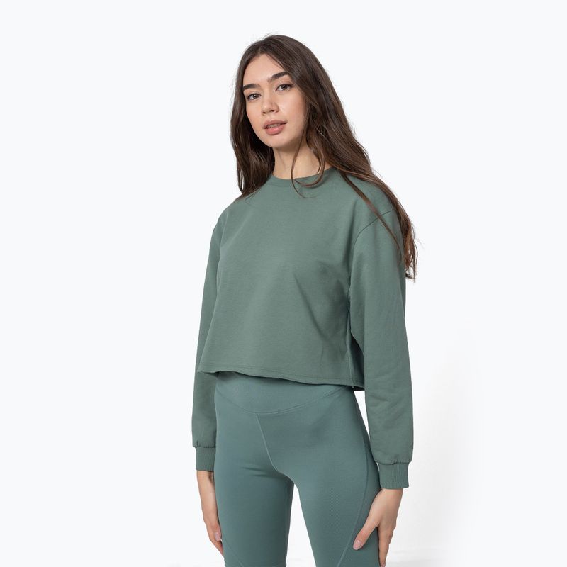 Felpa yoga donna 4F BLD040 verde acqua