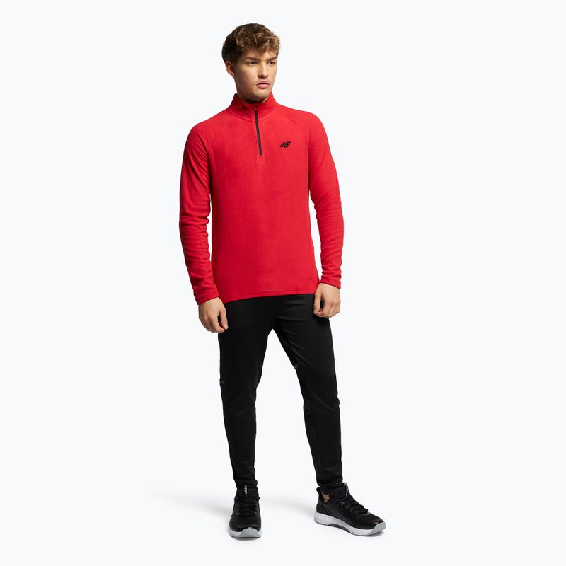 Felpa 4F da uomo BIMP010 rosso 2