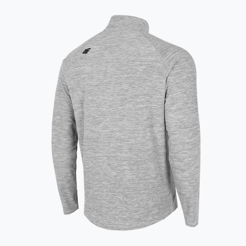 Felpa 4F da uomo BIMP010 grigio chiaro freddo melange 8