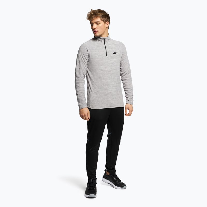 Felpa 4F da uomo BIMP010 grigio chiaro freddo melange 2