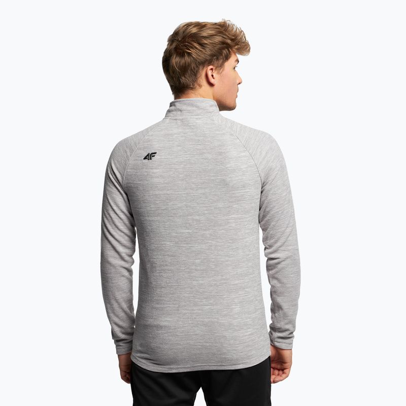 Felpa 4F da uomo BIMP010 grigio chiaro freddo melange 4
