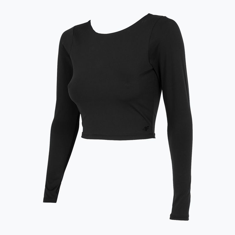 Top yoga donna 4F TSDL019 LS nero profondo 3