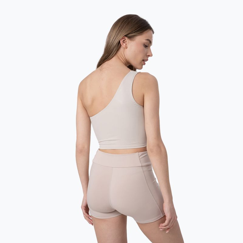 Top yoga donna 4F TSD033 beige 2