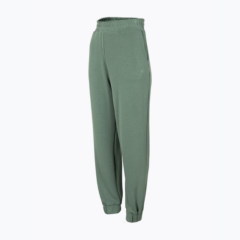 Pantaloni yoga donna 4F SPDD022 verde acqua 3