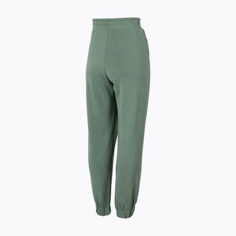 Pantaloni yoga donna 4F SPDD022 verde acqua 4