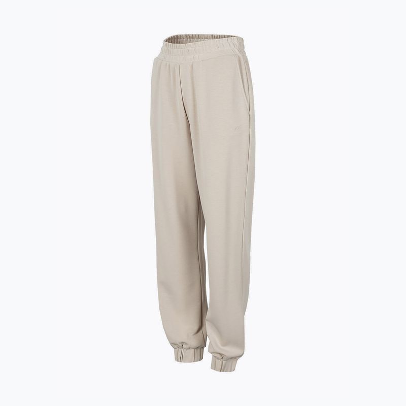Pantaloni yoga donna 4F SPDD022 beige 3