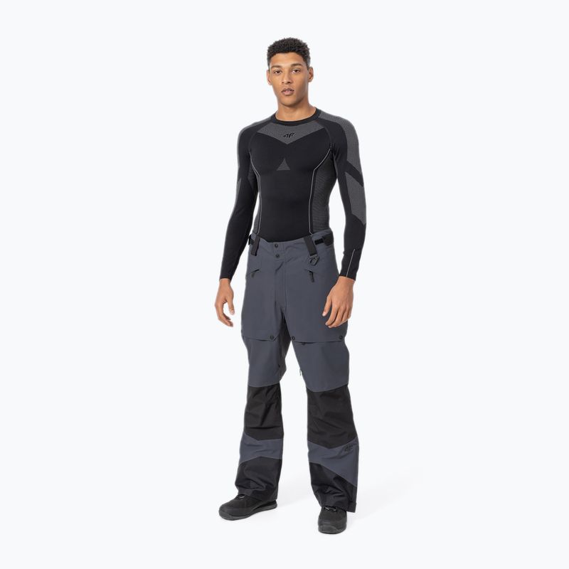 Pantaloni da snowboard da uomo 4F SPMS001 antracite 3