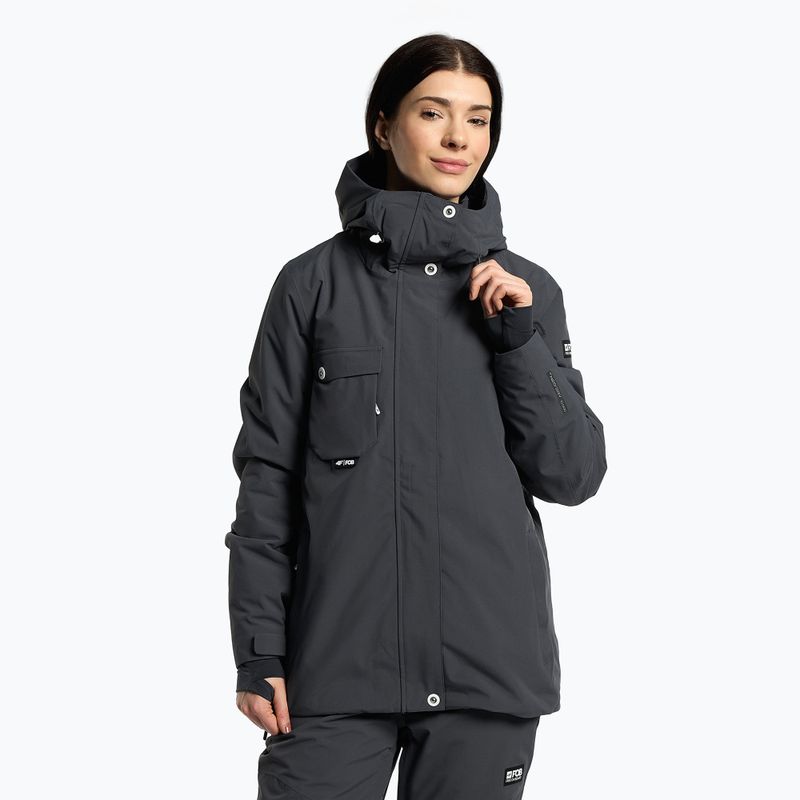Giacca da snowboard da donna 4F KUDS001 grigio scuro