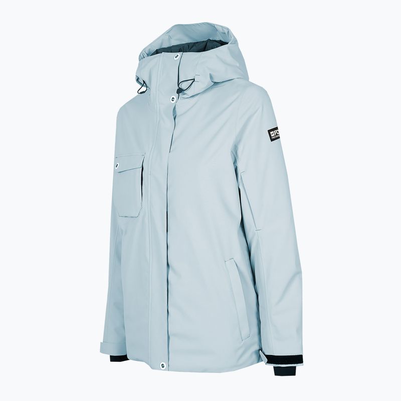 Giacca da snowboard da donna 4F KUDS001 blu chiaro 7