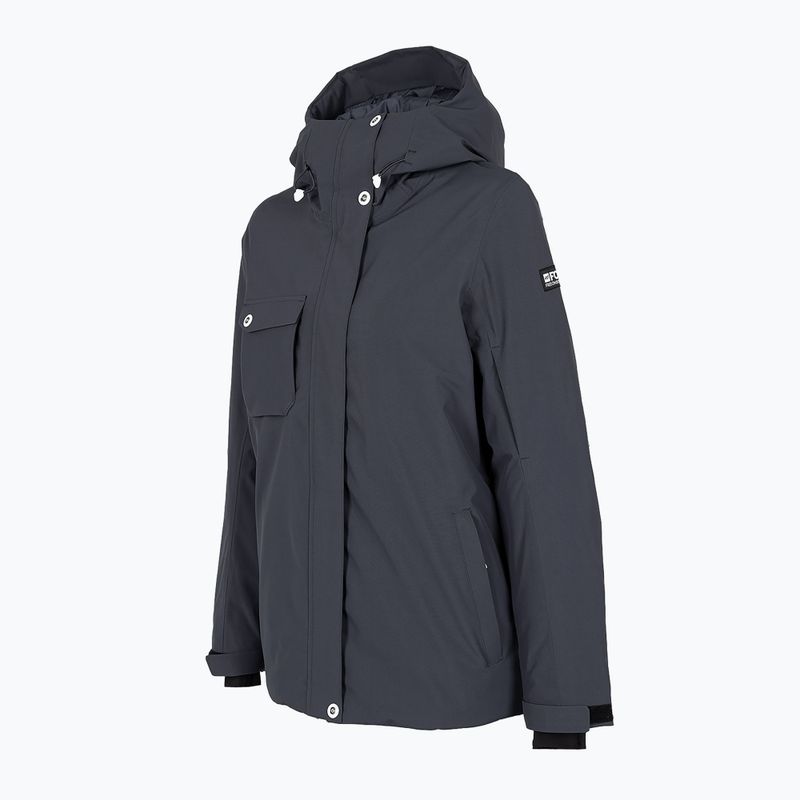 Giacca da snowboard da donna 4F KUDS001 grigio scuro 8