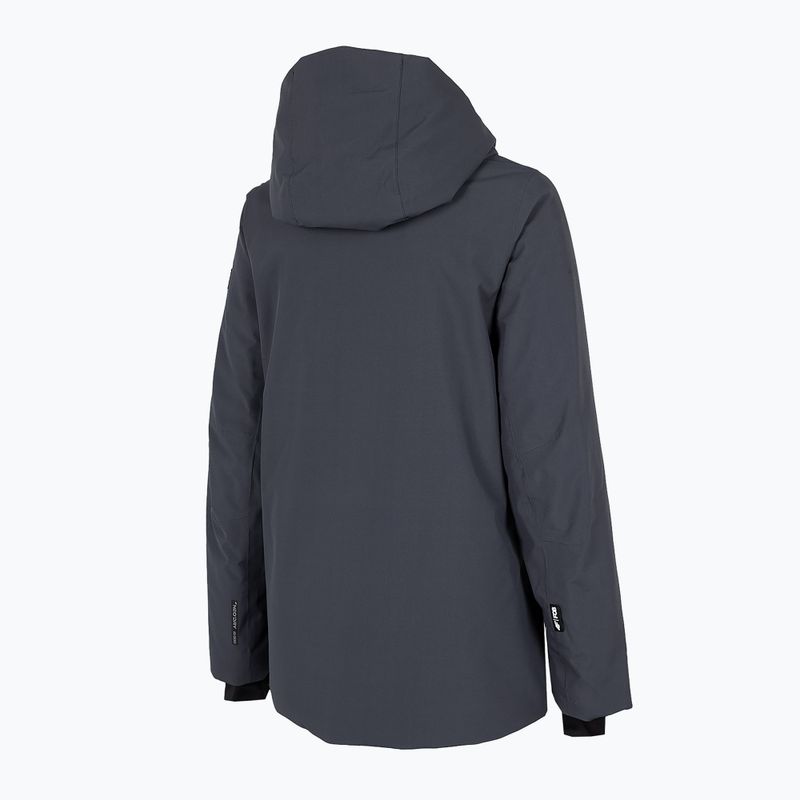 Giacca da snowboard da donna 4F KUDS001 grigio scuro 9