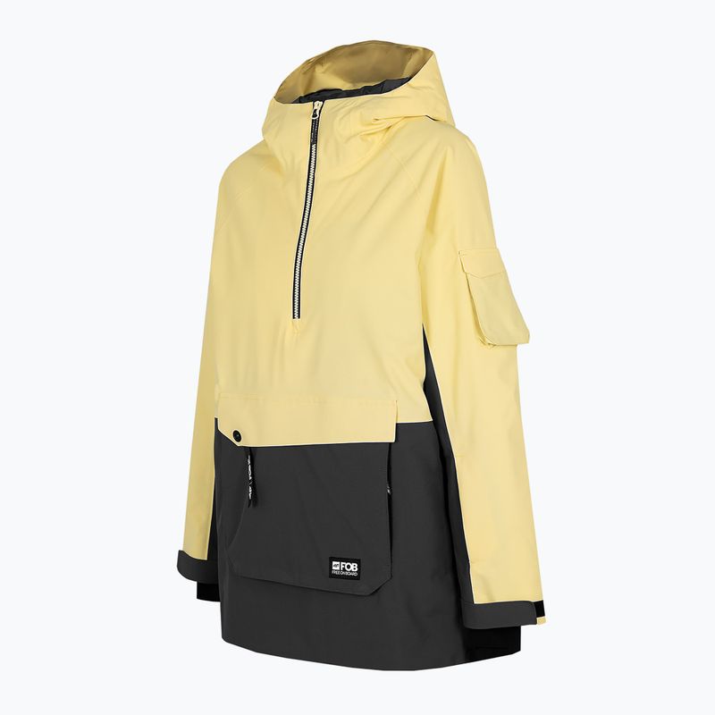 Giacca da snowboard da donna 4F KUDS003 limone chiaro 7