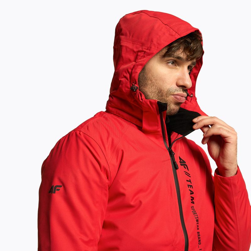 Giacca da sci da uomo 4F KUMN003 rosso 4