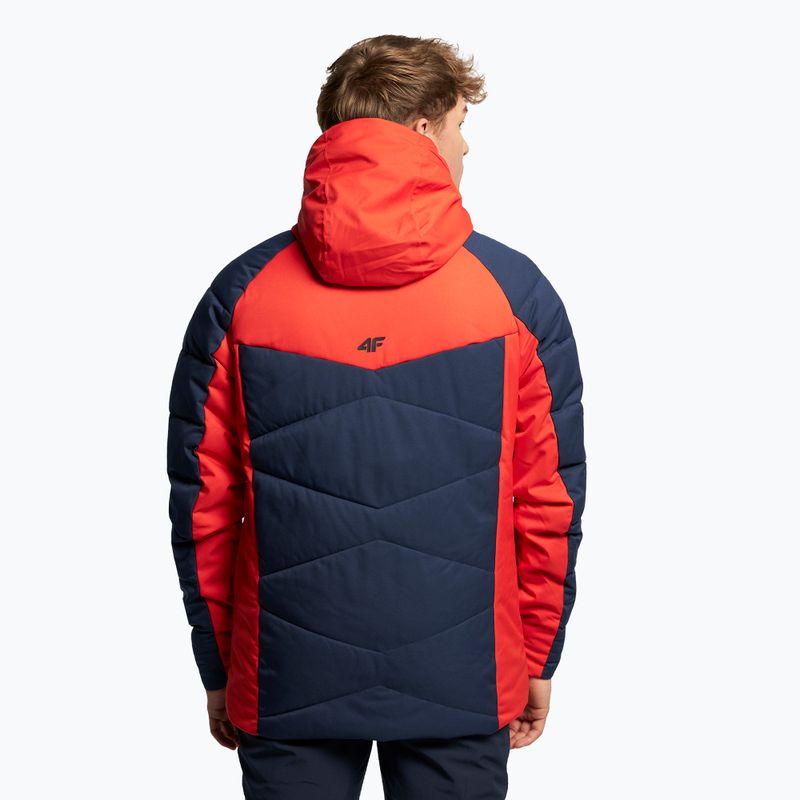 Giacca da sci da uomo 4F KUMN007 rosso 4