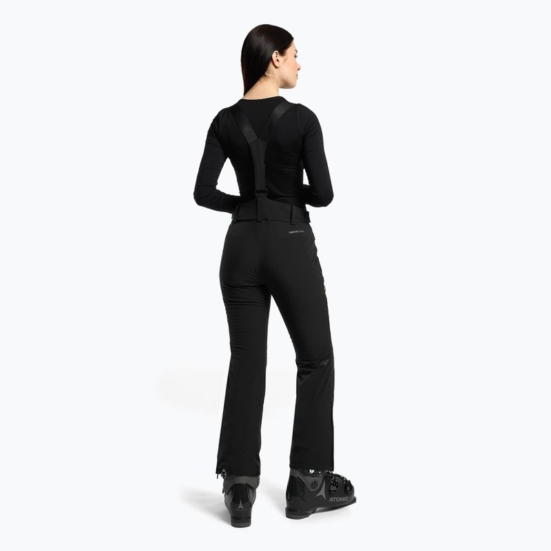 Pantaloni da sci da donna 4F SPDN004 nero profondo 2