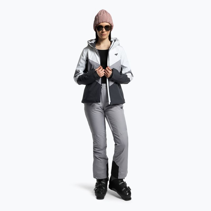 Giacca da sci donna 4F KUDN008 grigio scuro 2