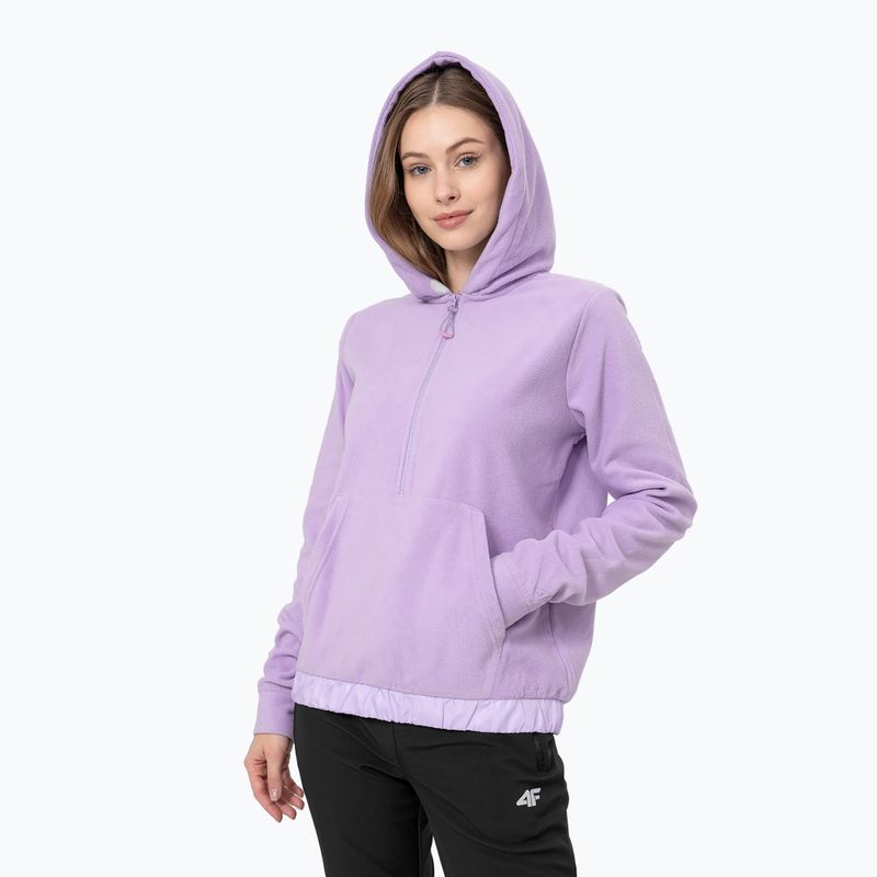Felpa trekking donna 4F PLD013 viola chiaro