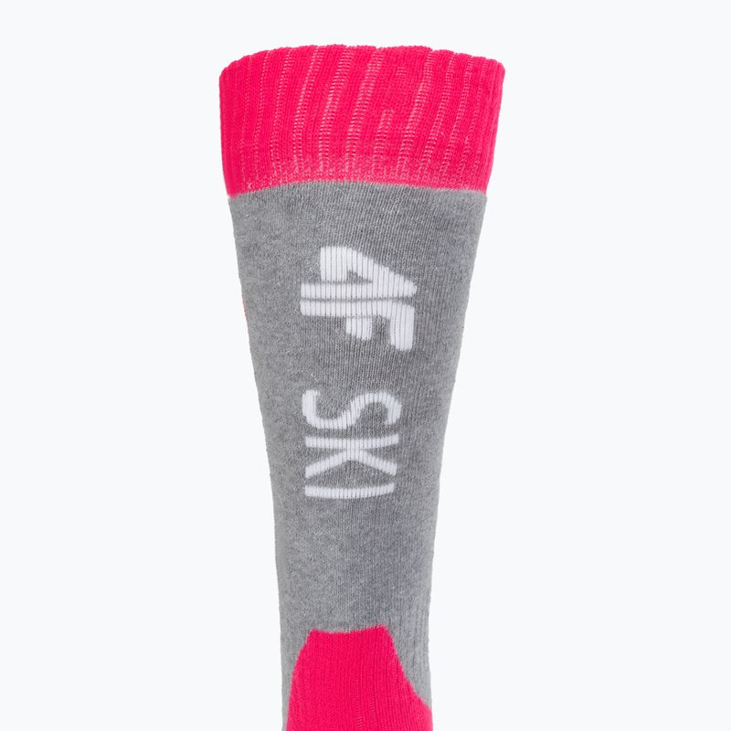 Calze da sci per bambini 4F F028 grigio/melange 4