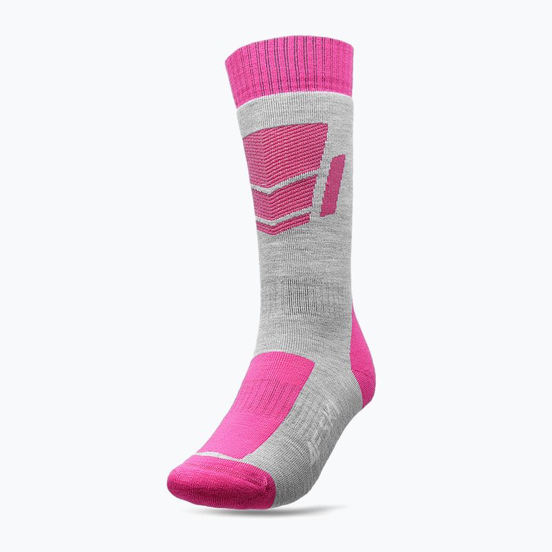 Calze da sci per bambini 4F F028 grigio/melange 5