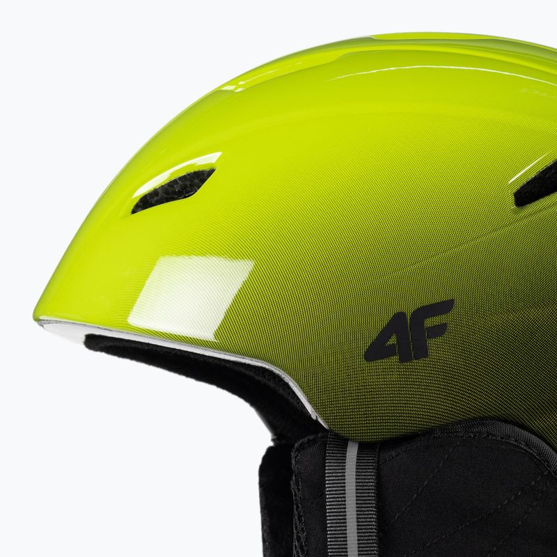 Casco da sci per bambini 4F M016 verde canarino 6