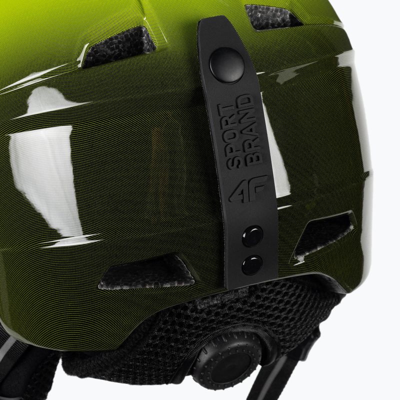 Casco da sci per bambini 4F M016 verde canarino 7