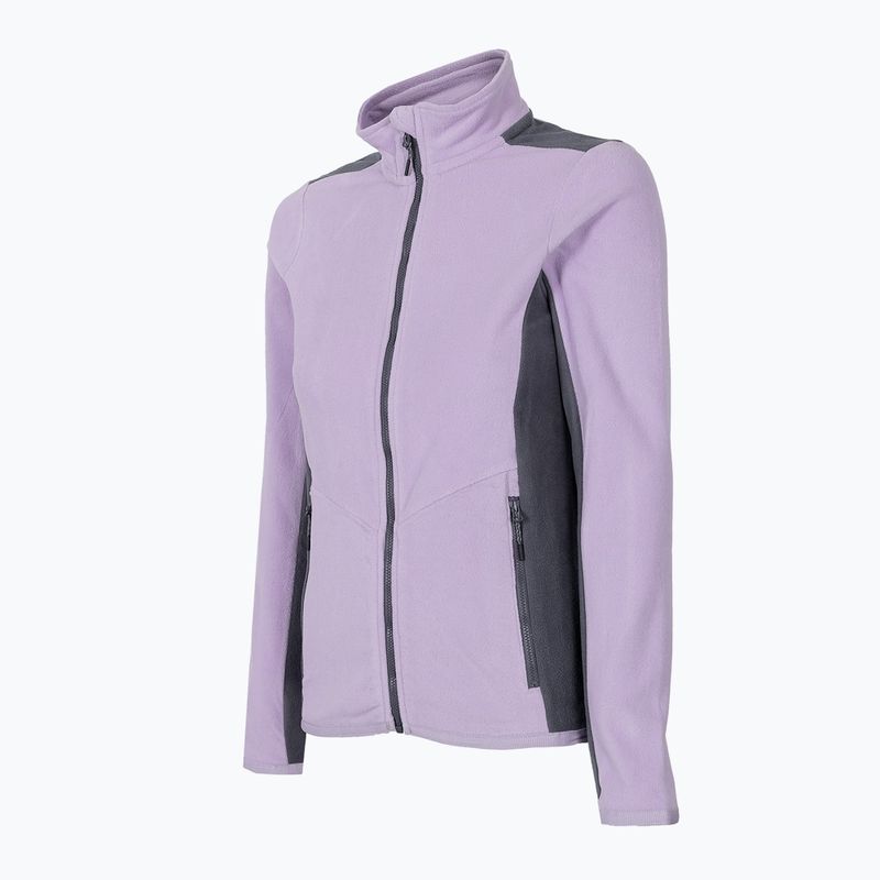 Felpa trekking donna 4F PLD014 viola chiaro 2