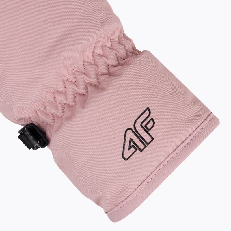 Guanti da sci da donna 4F RED002 rosa chiaro 4