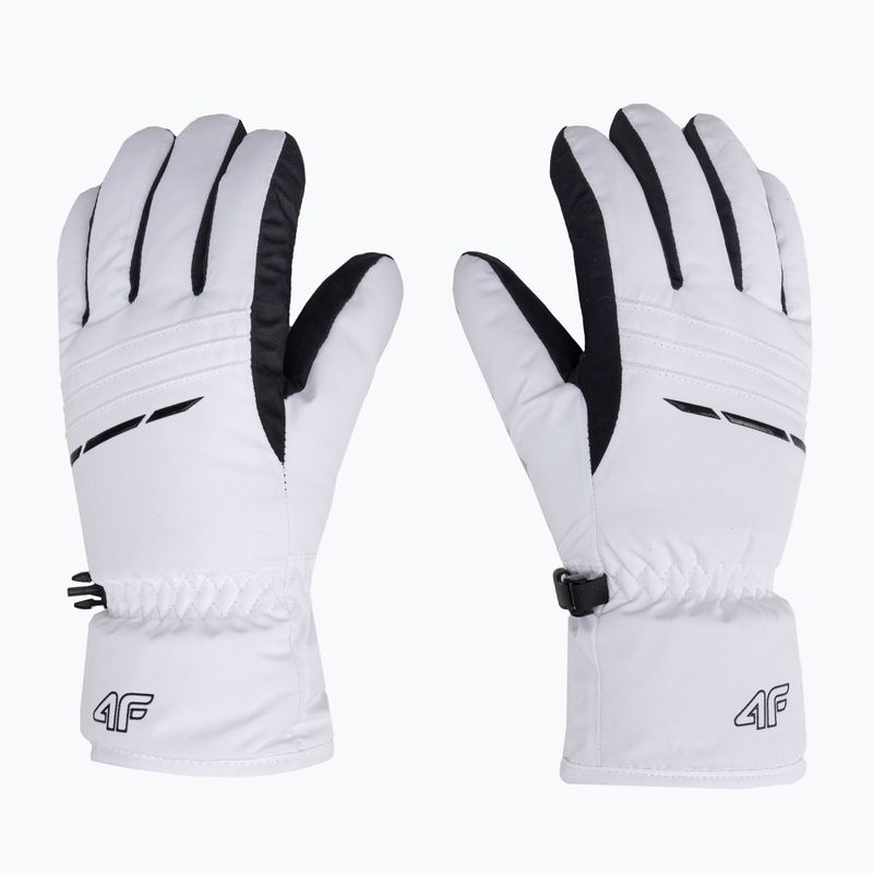 Guanti da sci da donna 4F RED002 bianco 3