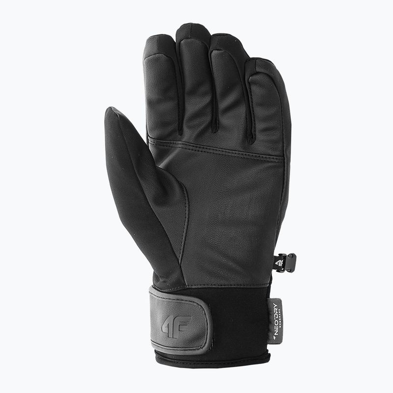 Guanti da sci da uomo 4F REM003 grigio medio melange 8