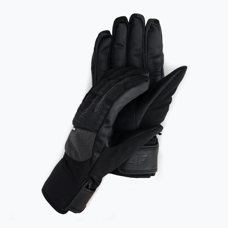Guanti da sci da uomo 4F REM003 grigio medio melange
