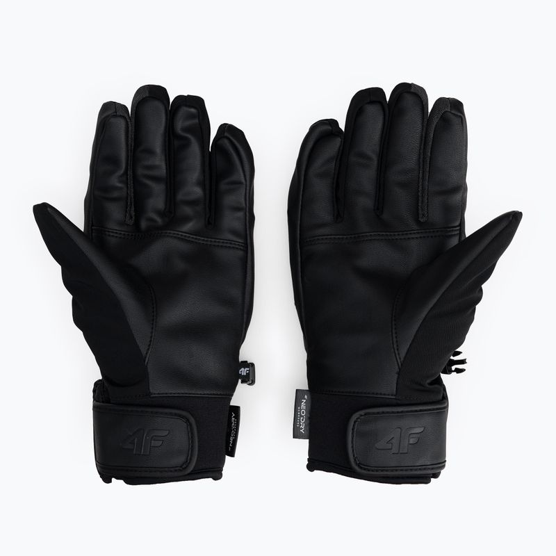 Guanti da sci da uomo 4F REM003 grigio medio melange 2