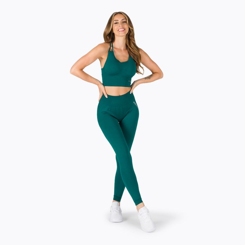 Leggings da allenamento da donna STRONG POINT Shape & Comfort Push Up verde perfetto 2