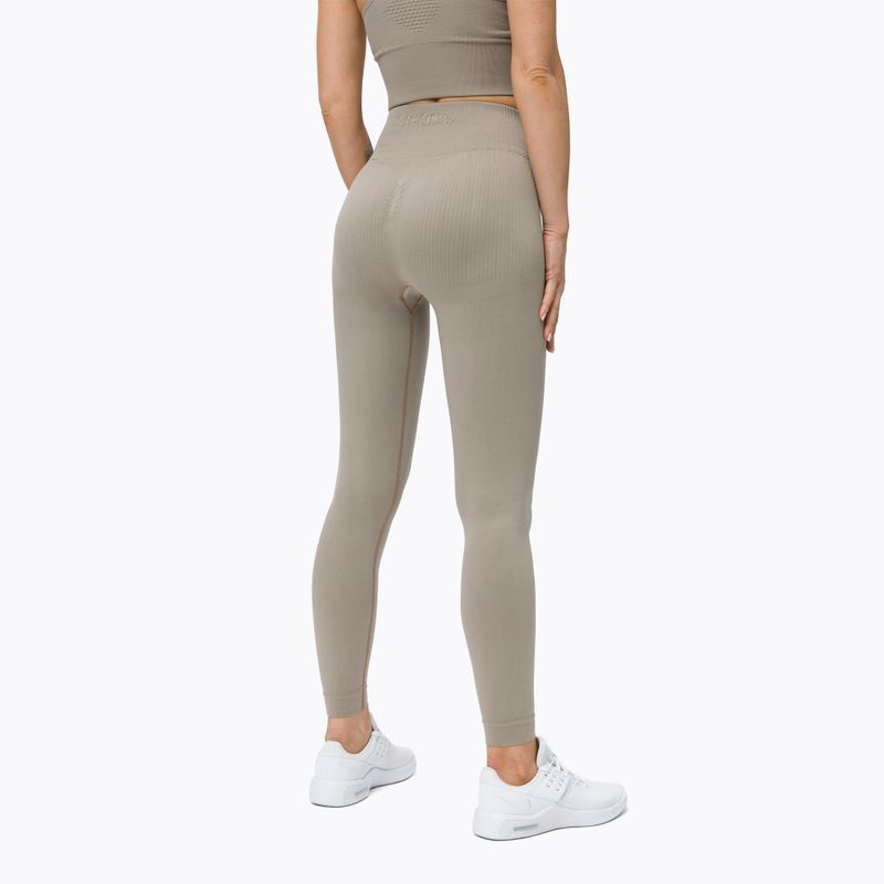 Leggings da allenamento da donna STRONG POINT Shape & Comfort Push Up beige 3