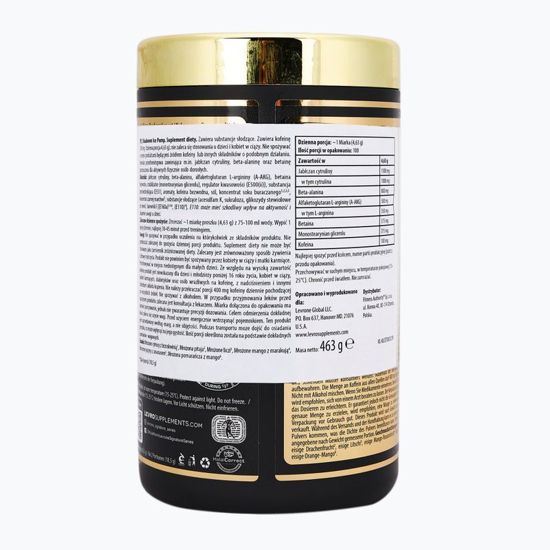 Fitness Authority Levrone pre-allenamento Shaaboo Ice Pump 463 g frutto del drago ghiacciato 2