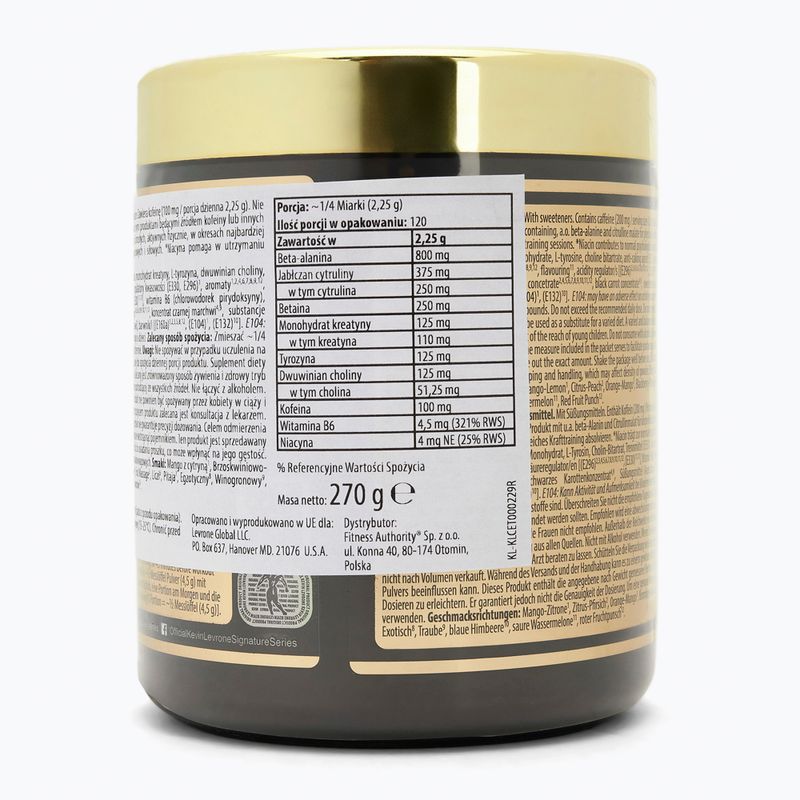 Fitness Authority Levrone Scatterbrain pre-allenamento 270 g mango/limone 2