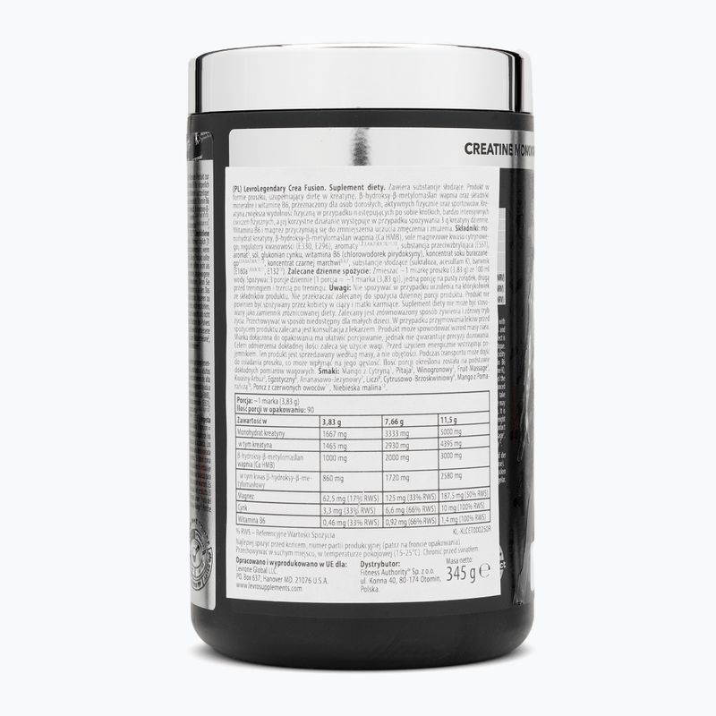 Fitness Authority creatina Levrone Levrole Crea 345 g frutto del drago 2