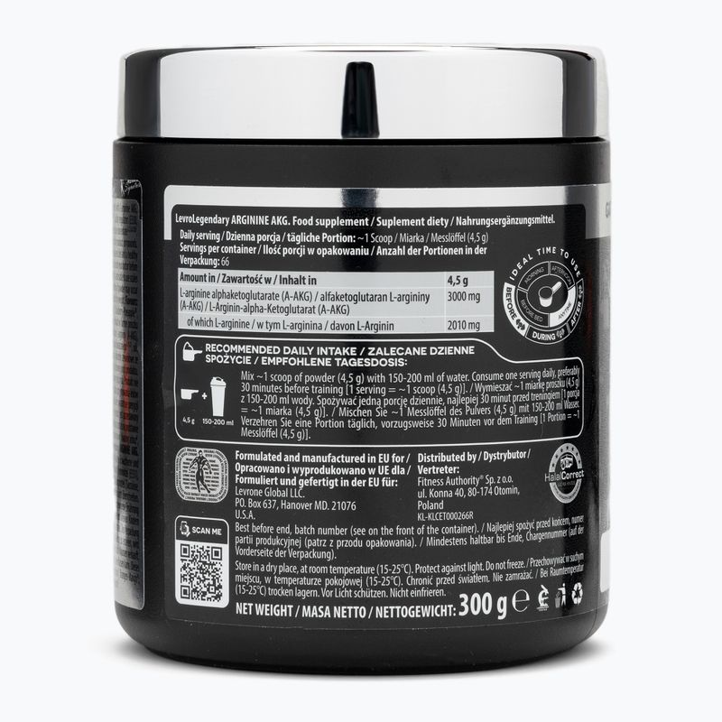 Aminoacidi Fitness Authority Levrone Legendary Arginine 300 g esotici 2