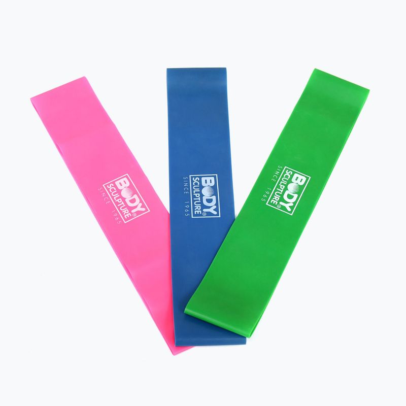 Banda elastica di resistenza Body Sculpture Bb 103 pink/green/blue 3
