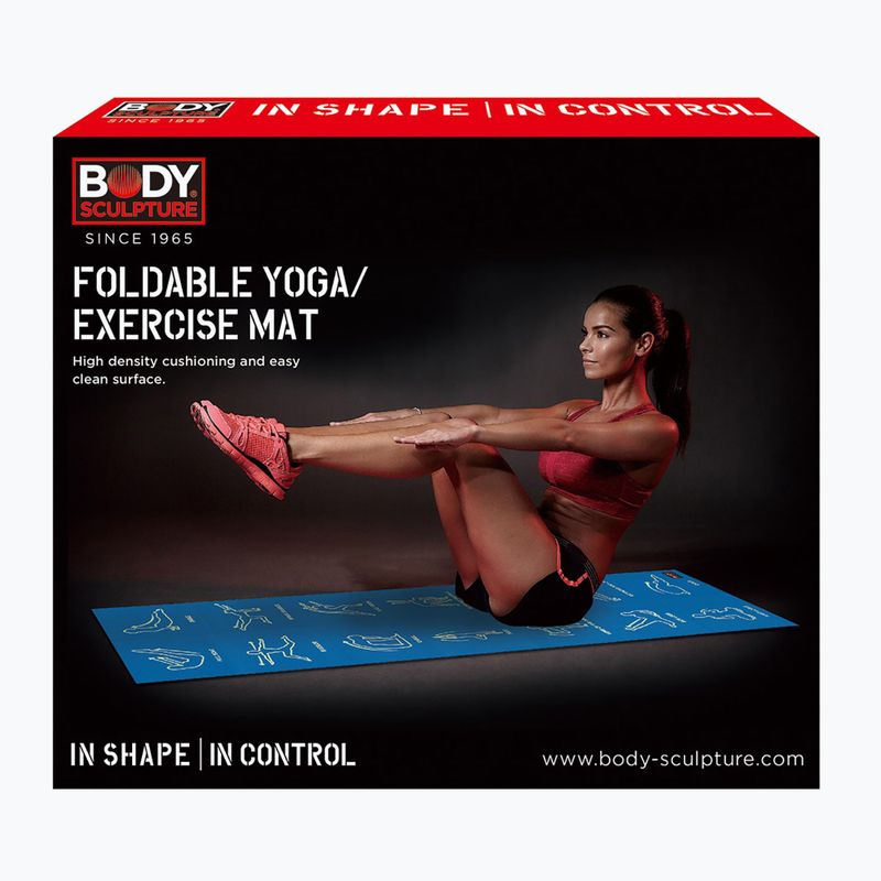 Tappetino fitness Body Sculpture BB 8301 4 mm blue 6