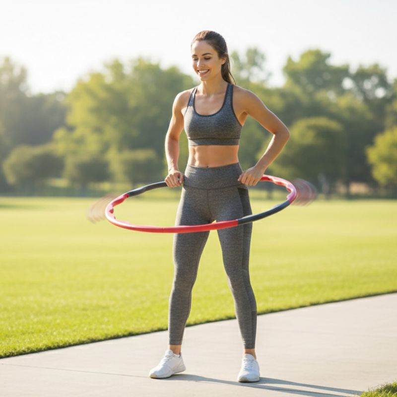 Hula hoop con punteggiature Body Sculpture Bb 6412 grey/red 6