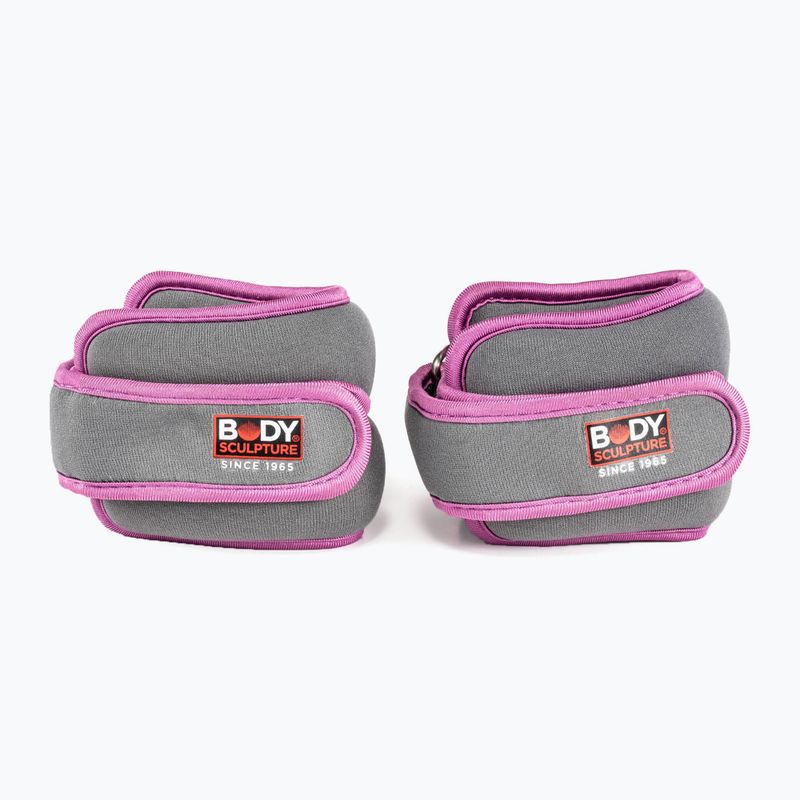 Polsi pesi da polso Body Sculpture Bb 2700Uepk 2 x 0,5 kg grey/pink 2