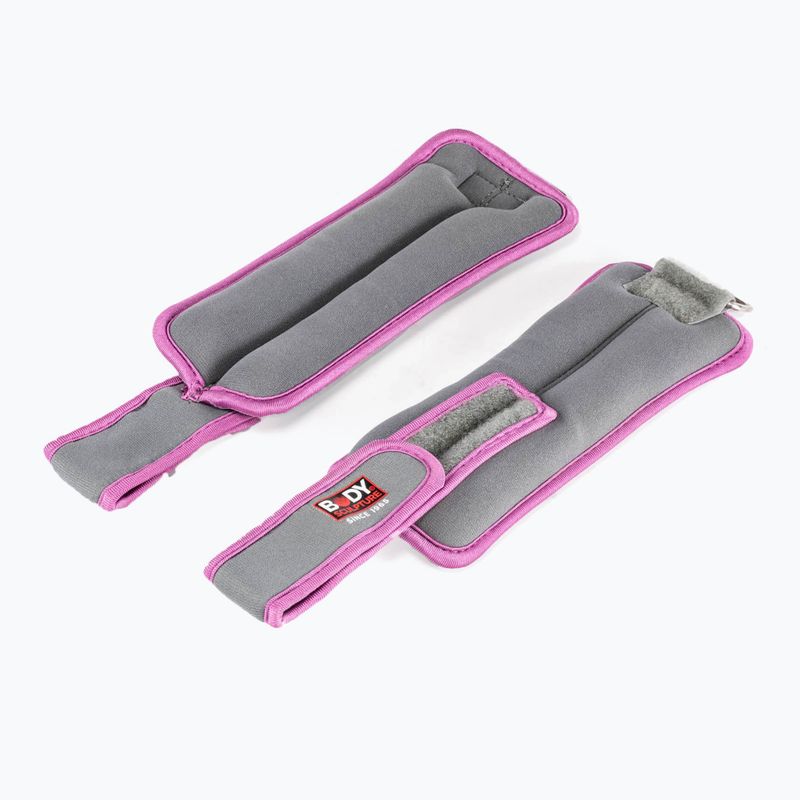 Polsi pesi da polso Body Sculpture Bb 2700Uepk 2 x 0,5 kg grey/pink 3