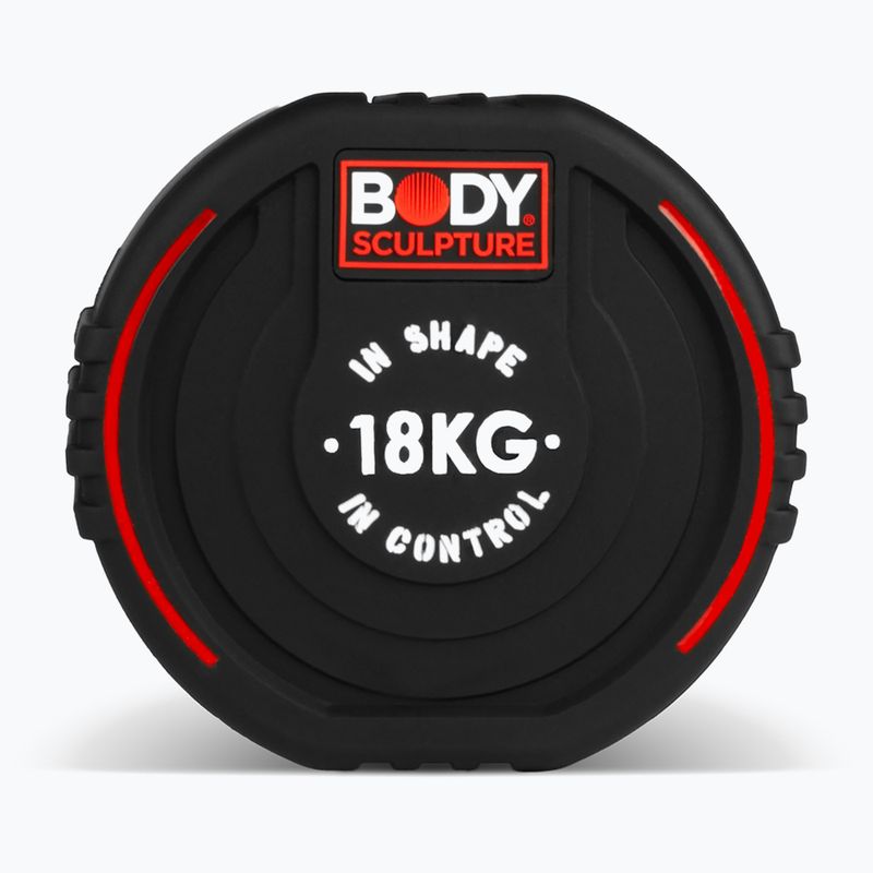 Manubrio gommato Body Sculpture TPU BW 133 18 kg black 4