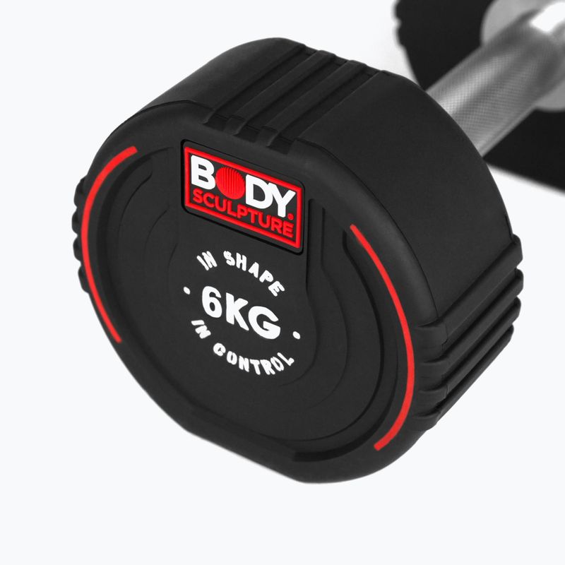 Manubrio gommato Body Sculpture TPU BW 133 6 kg black 5