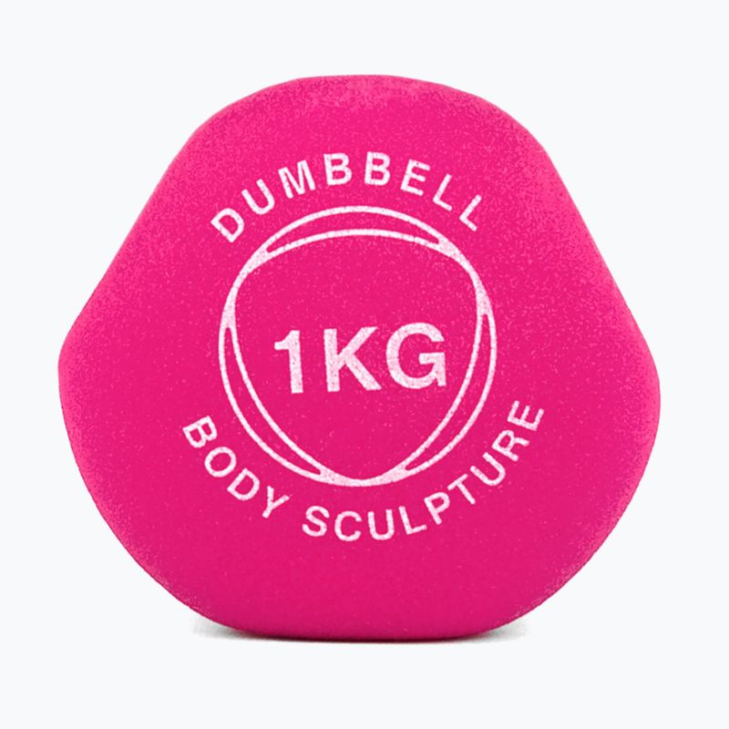 Manubrio gommato Body Sculpture BW 513 z PVC 1 kg pink 4