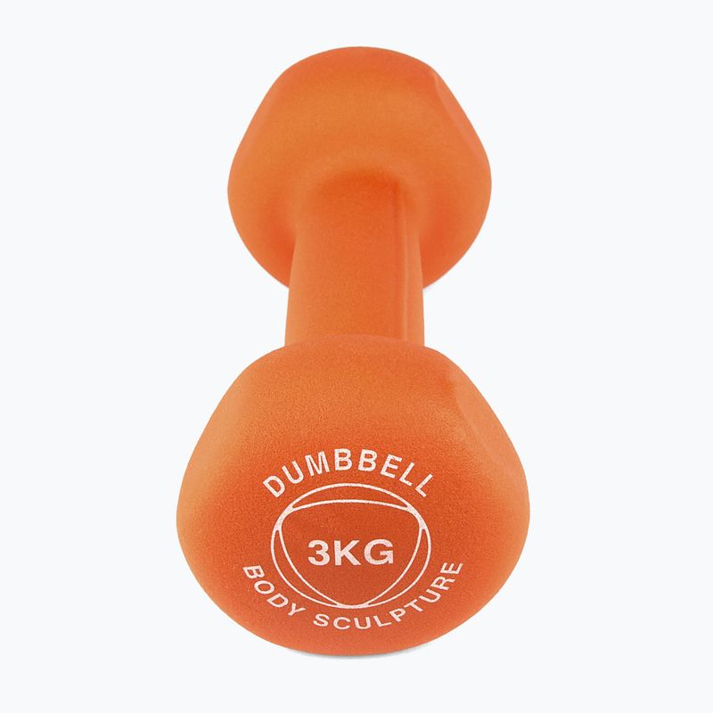 Manubrio gommato Body Sculpture BW 513 z PVC 3 kg orange 3